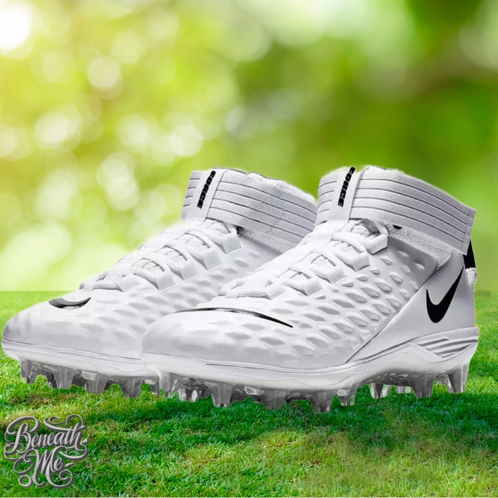 Nike Force Savage Pro 2 Men’s Football Cleats White AH4000-100 Sz 8.5 NEW